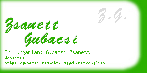 zsanett gubacsi business card